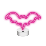 LED ribad // NEON FLEX LED strips // Neon na podstawce led nietoperz r&oacute;żowy nne07 neolia
