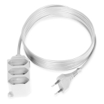 Kodukaubad // Pikendusjuhtmed // Przedłużacz stały trzykrotny 3x2p/II, 2,5A, 250V z przewodem przyłączeniowym OMYp 20,75 mm?
