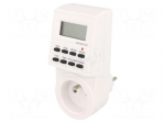 Programmable time switch | Range: 7days | 230VAC | OUT 1: 250VAC/16A
