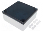 Enclosure: multipurpose | X: 104mm | Y: 113mm | Z: 53mm | ABS | grey | IP55