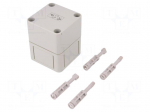 Enclosure: multipurpose | X: 65mm | Y: 65mm | Z: 81mm | TK PS | grey | IP66