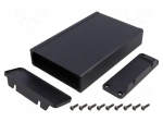 Enclosure: with panel | with fixing lugs | 1457 | X: 104mm | Y: 160mm