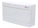 Enclosure: for modular components | IP40 | white | No.of mod: 18
