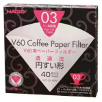 Coffee machine accessory hario V60-03 40pcs