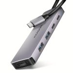 Converter Axagon  HMC-5H60 2xUSB-A HDMI4K 1x USB-C PD100W USB-C