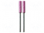 Grindingstone | &Oslash;: 4.8mm | &Oslash;: 3mm | Pcs: 2 | Tip mat: aluminium oxide