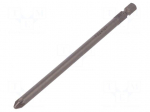 Screwdriver bit | Pozidriv&reg; | PZ2 | Overall len: 127mm