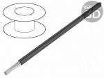 Wire | HookUp Wire Teflon | stranded | Cu | 24AWG | dark grey | PTFE