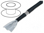 Wire: ribbon | round | 1.27mm | stranded | Cu | 20x28AWG | PVC | black