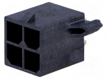 Socket | wire-board | male | Mega-Fit | 5.7mm | PIN: 4 | Layout: 2x2 | 23A