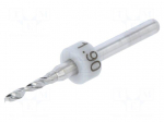 Drill bit | PCB | &Oslash;: 1.9mm | carbon steel | 1/8" (3,175mm)