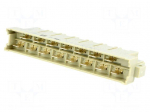 Socket | DIN 41612 | type H | male | PIN: 15 | 6.3mm connectors | 15A