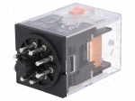 Relay: electromagnetic | DPDT | Ucoil: 110VAC | 10A/250VAC | 10A/30VDC