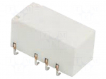 Relay: electromagnetic | DPDT | Ucoil: 12VDC | 0.5A/125VAC | 2A/30VDC