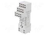 Socket | PIN: 8 | 10A | 250VAC | Mounting: DIN | Series: HR60