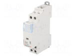 Contactor: 2-pole installation | NO x2 | 230VAC | 25A | DIN | SM400