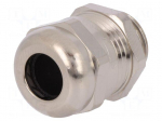 Cable gland | M16 | 1,5 | IP68 | Mat: brass | Body plating: nickel