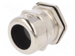 Cable gland | M40 | 1,5 | IP68 | Mat: brass | Body plating: nickel
