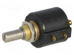 Potentiometer: shaft | multiturn | 10k&Omega; | 1W | &plusmn;3% | 6.35mm | linear | IP40
