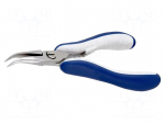 Pliers | curved,half-rounded nose,smooth gripping surfaces | ESD