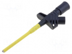 Clip-on probe | hook type | 6A | 1kVDC | black | Grip capac: max.2mm