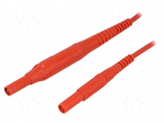 Test lead | 8A | 4mm banana plug-4mm banana plug | Len: 2m | red