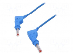 Test lead | 32A | 4mm banana plug-4mm banana plug | Len: 1m | blue