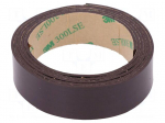 Tape: magnetic | W: 19mm | L: 1m | Thk: 1.55mm | rubber