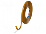 Tape: fixing | W: 9mm | L: 50m | Thk: 225um | double-sided | white | 60&deg;C