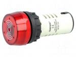 Signaller: sound | 80dB | Illumin: none | IP40 | &Oslash;22mm | max.6mm | plastic