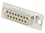 D-Sub | PIN: 15 | plug | female | soldering | Type: turned contacts