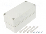 Enclosure: multipurpose | X: 80mm | Y: 170mm | Z: 85mm | PICCOLO | grey