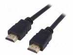 Cable | HDMI 1.4 | HDMI plug,both sides | 5m | black