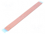 Tape: heat transfer | W: 20mm | L: 200mm | Thk: 2mm | 6W/mK | silicone
