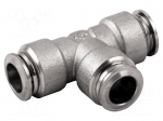 Push-in fitting | T-tap splitter | -0.99&divide;20bar | Gasket: Viton