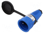 Connector: AC supply | female | power supply | socket | 2P+PE | 250VAC
