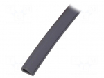 Hole and edge shield | PVC | L: 10m | grey | H: 13mm | W: 6.5mm | -30&divide;70&deg;C