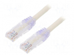 Patch cord | TX6&trade; PLUS,U/UTP | Cat: 6 | RJ45 plug,both sides | Cu