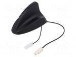 Antenna | automotive,SHARK | AM,FM | universal | 0.25m | 12VDC