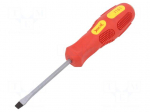 Screwdriver: for impact | slot | Size: SL 5 | Blade length: 75mm
