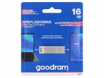 Pendrive | USB 3.2 Gen 1 | 16GB | R: 60MB/s | W: 20MB/s | silver