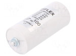 Capacitor: polypropylene | motors, run | 100uF | 400VAC,500VAC | &plusmn;10%