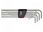 Wrench: hex key-set | Chrom-vanadium steel | Plating: nickel