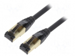 Patch cord | S/FTP | Cat: Cat 8 | RJ45 plug,both sides | stranded | Cu