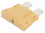 Fuse: fuse | 5A | 250VAC | 58VDC | automotive | 19mm | UNIVAL