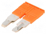 Comb bridge | Entrelec | 600V | orange | ways: 2 | terminals: 2 | W: 10mm