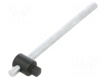 Knob | square | 1/4" | Chrom-vanadium steel | 115mm