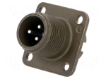 Connector: circular | socket | PIN: 3 | male | soldering | 97 | 13A | 500VAC