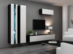 Cama Living room cabinet set VIGO NEW 1 black/white gloss