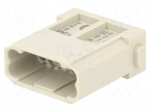 Connector: HDC | module | male | 10A | 250V | Han-Modular&reg; | PIN: 12